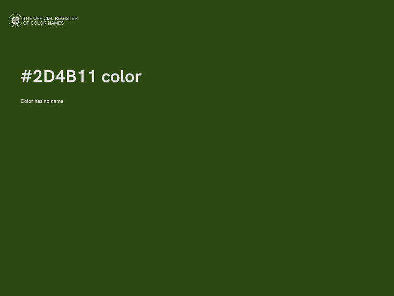 #2D4B11 color image