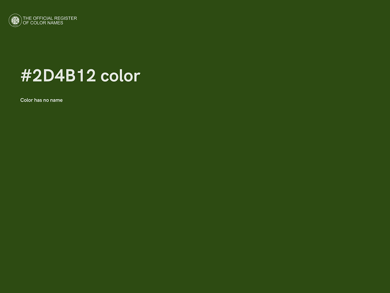 #2D4B12 color image