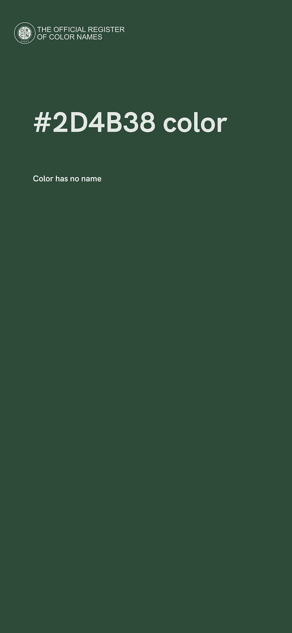 #2D4B38 color image