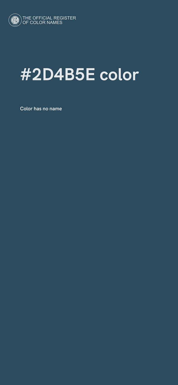 #2D4B5E color image