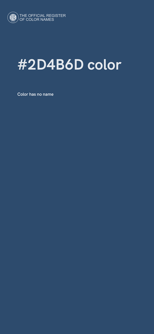 #2D4B6D color image