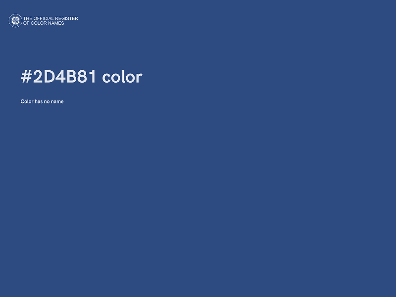 #2D4B81 color image