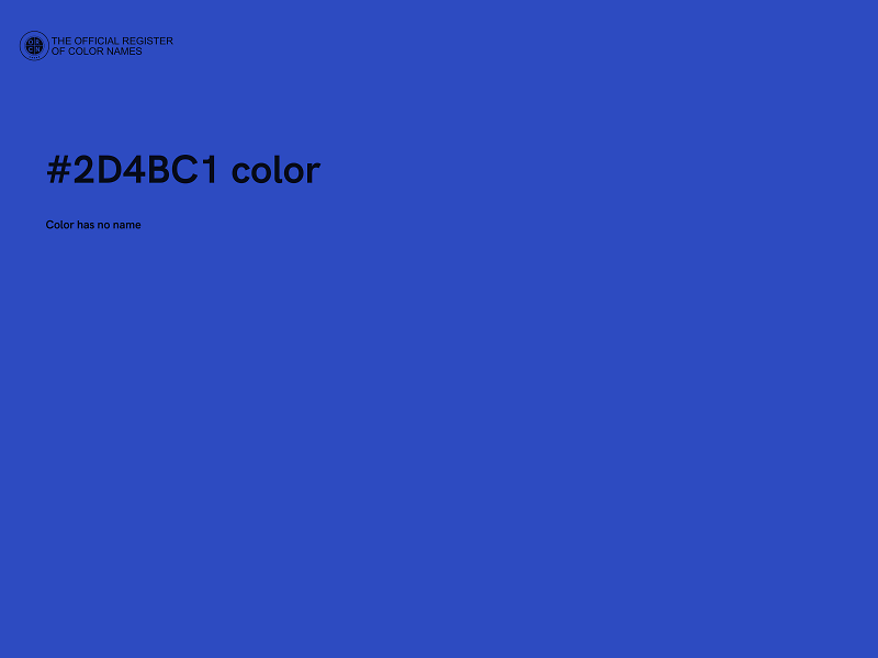 #2D4BC1 color image