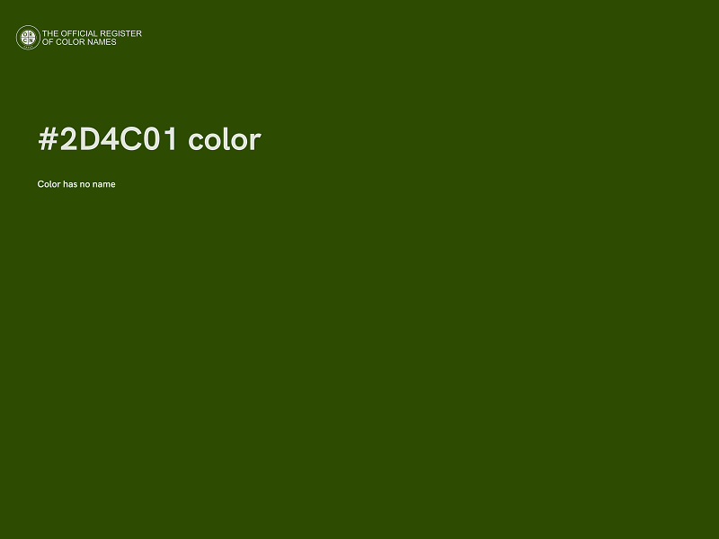 #2D4C01 color image