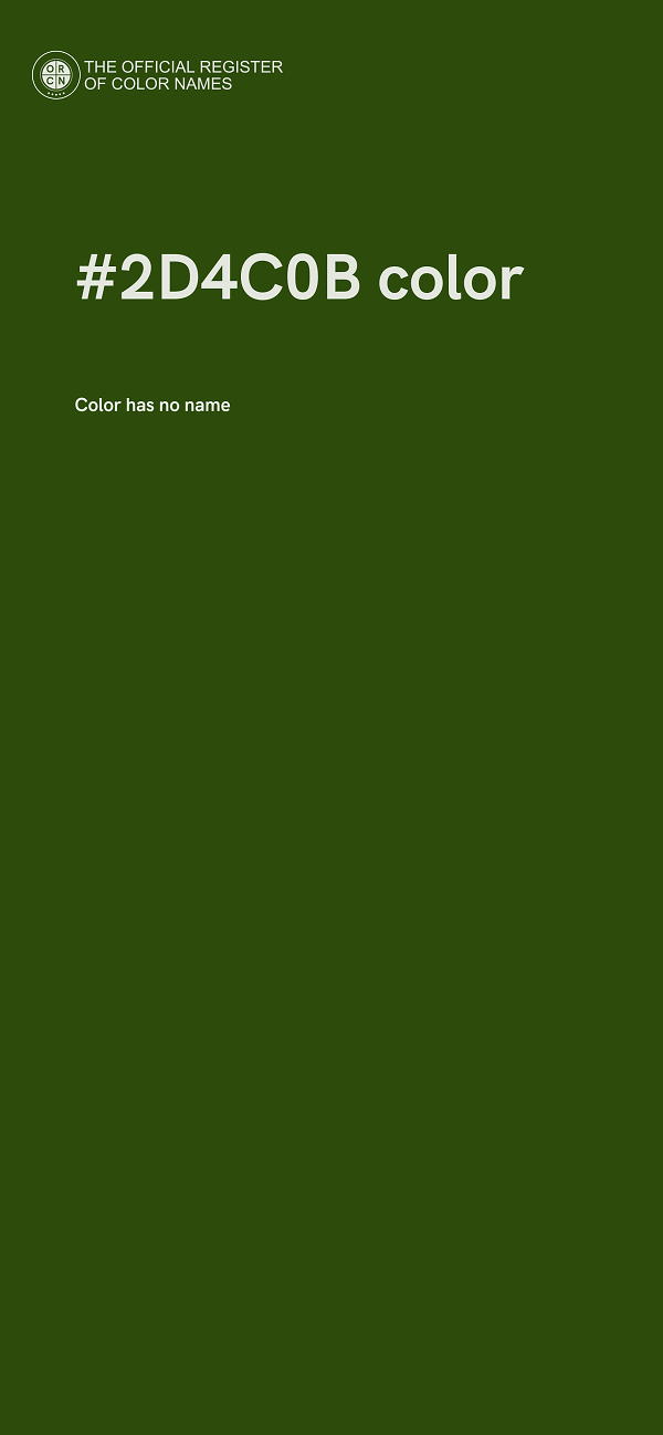 #2D4C0B color image