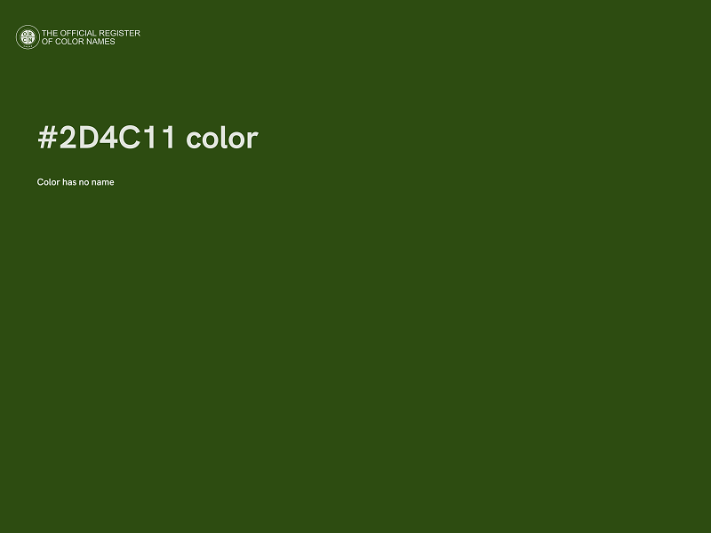 #2D4C11 color image