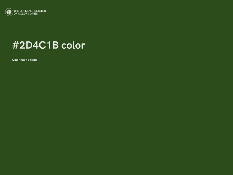 #2D4C1B color image