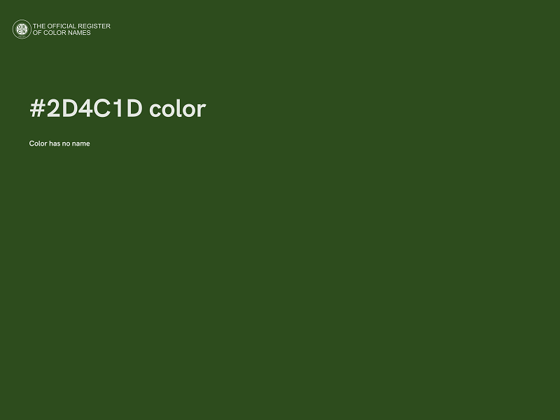 #2D4C1D color image