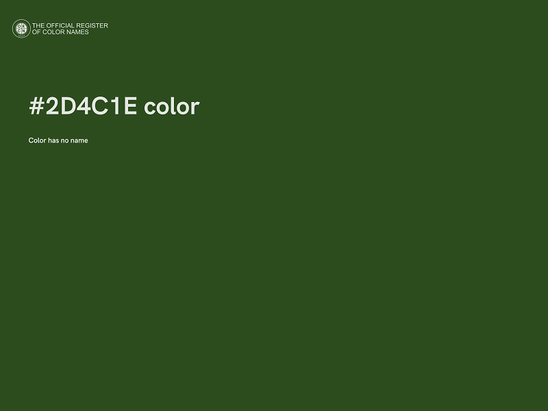 #2D4C1E color image