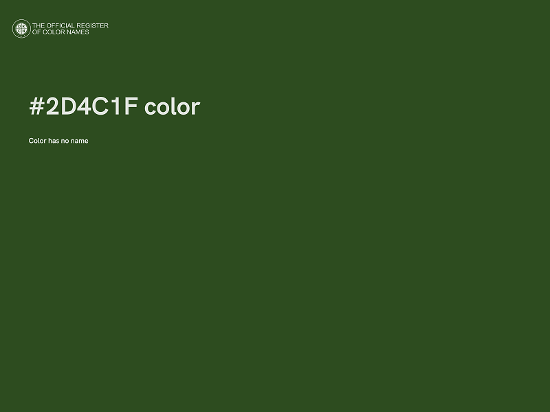 #2D4C1F color image