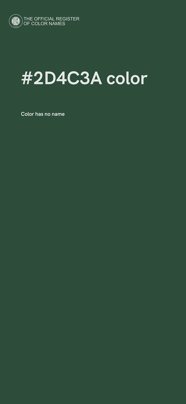 #2D4C3A color image