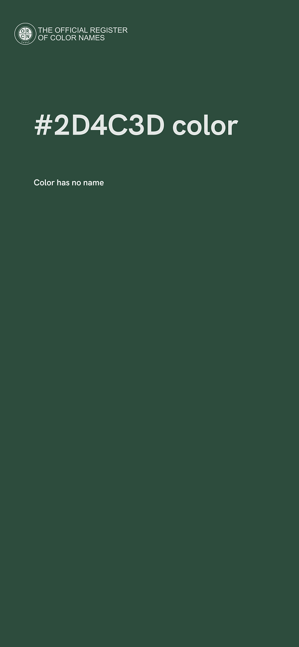 #2D4C3D color image