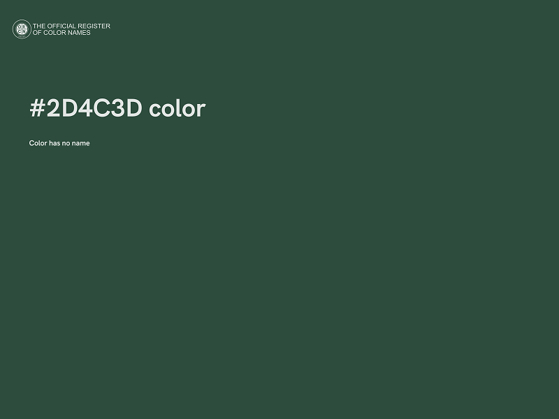 #2D4C3D color image