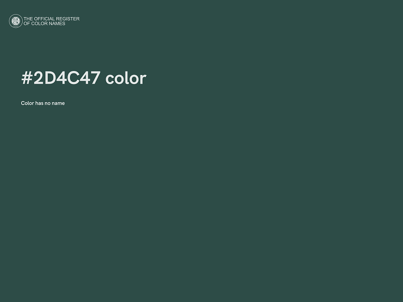 #2D4C47 color image