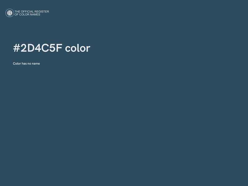 #2D4C5F color image