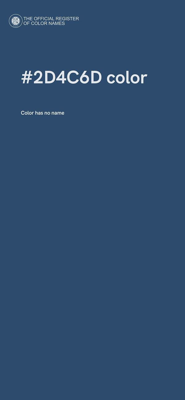 #2D4C6D color image