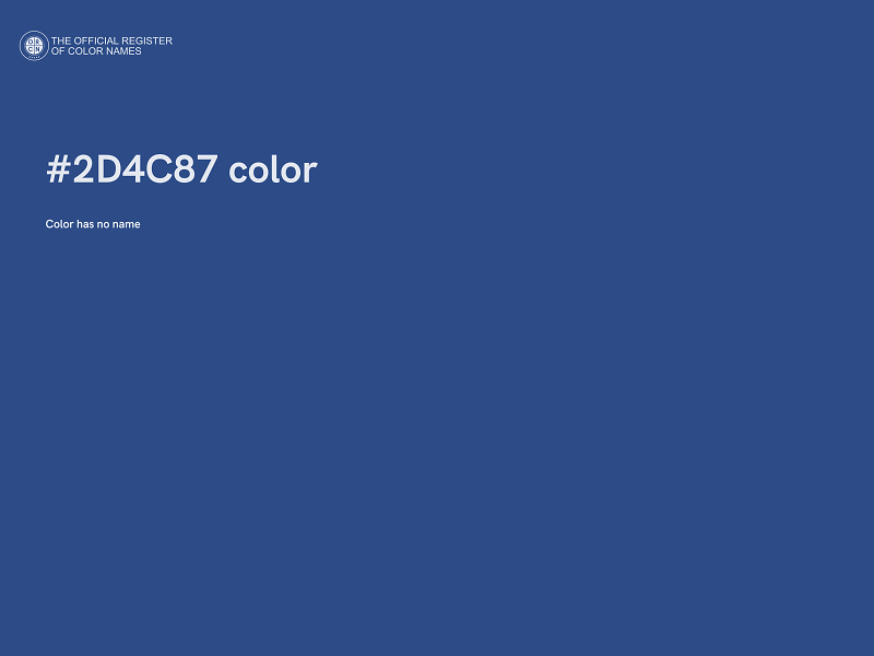 #2D4C87 color image