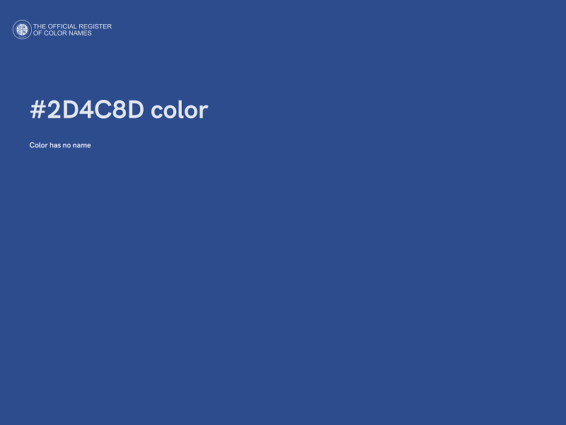 #2D4C8D color image