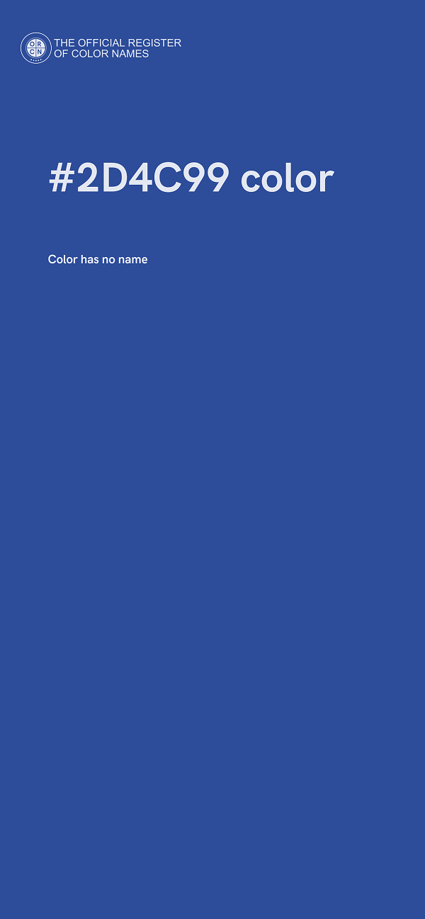 #2D4C99 color image