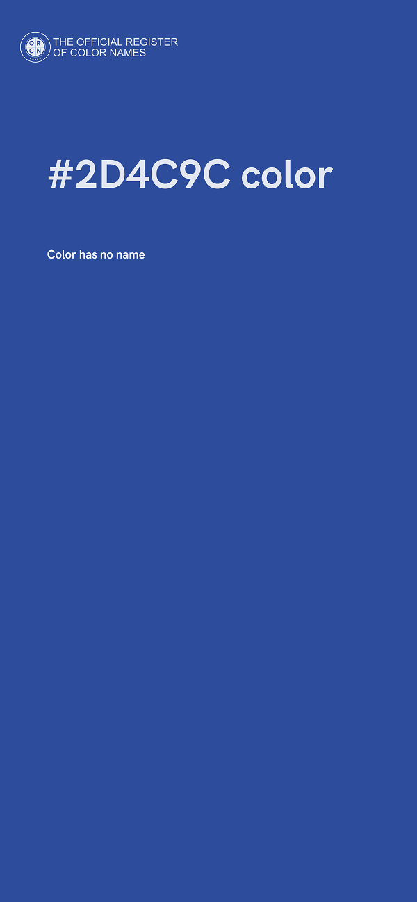 #2D4C9C color image