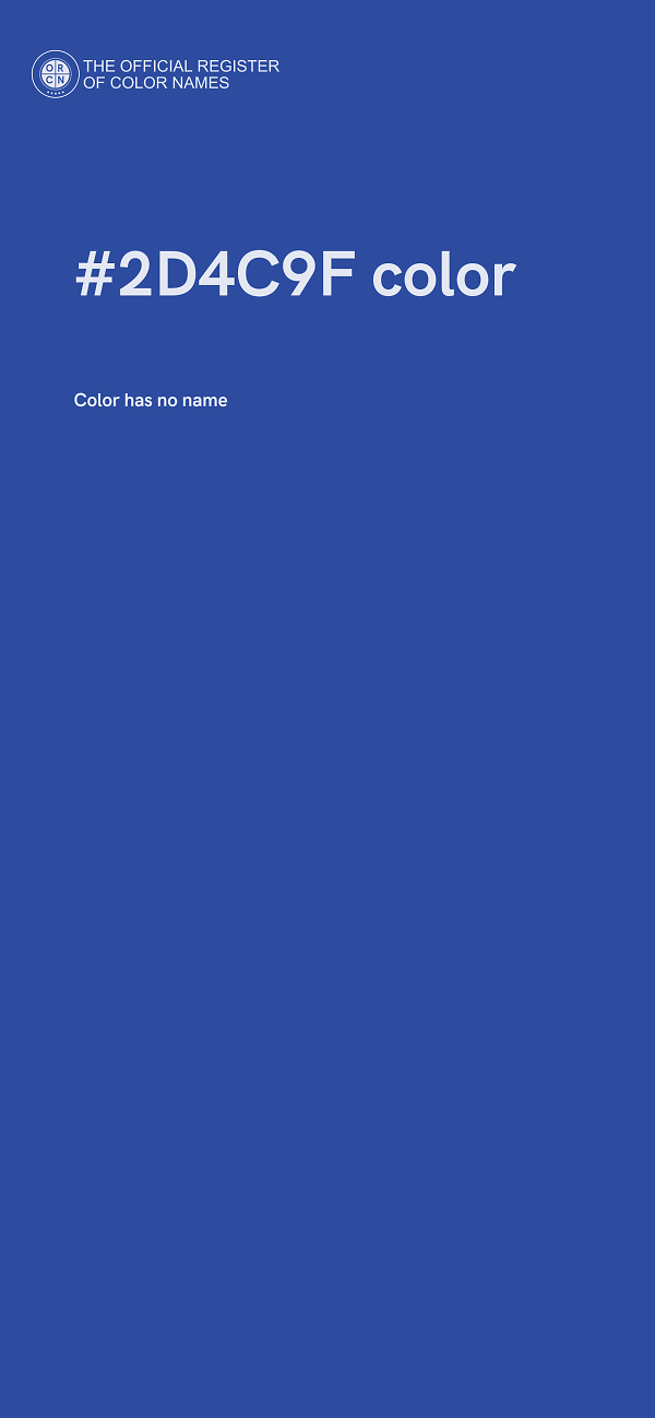#2D4C9F color image
