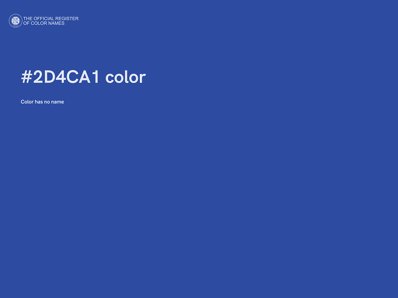 #2D4CA1 color image