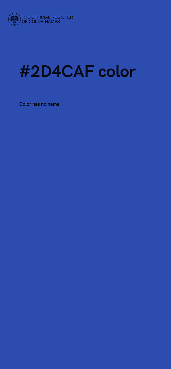 #2D4CAF color image