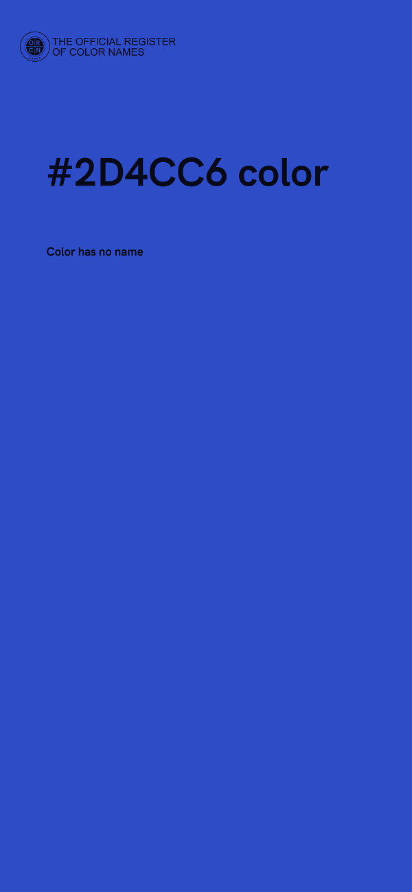 #2D4CC6 color image