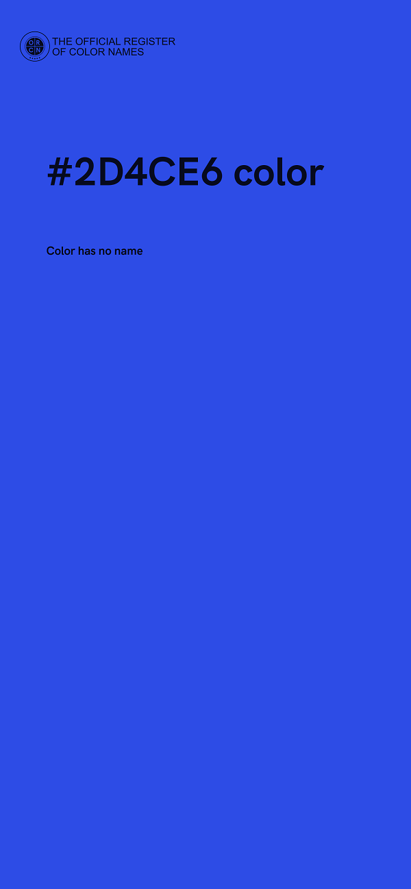 #2D4CE6 color image