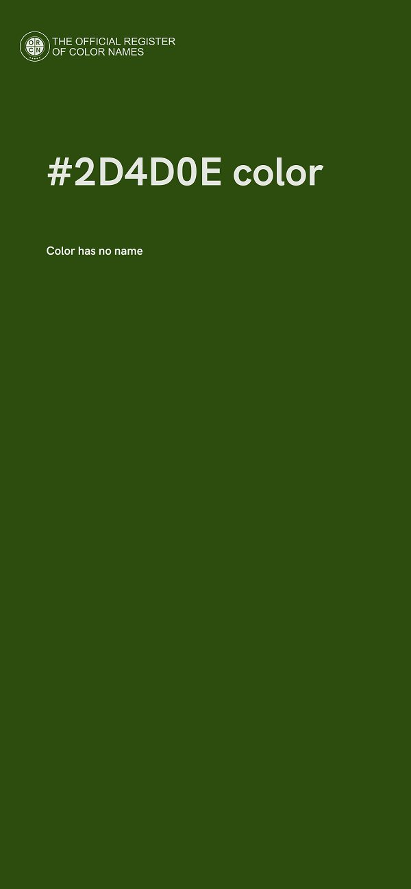 #2D4D0E color image