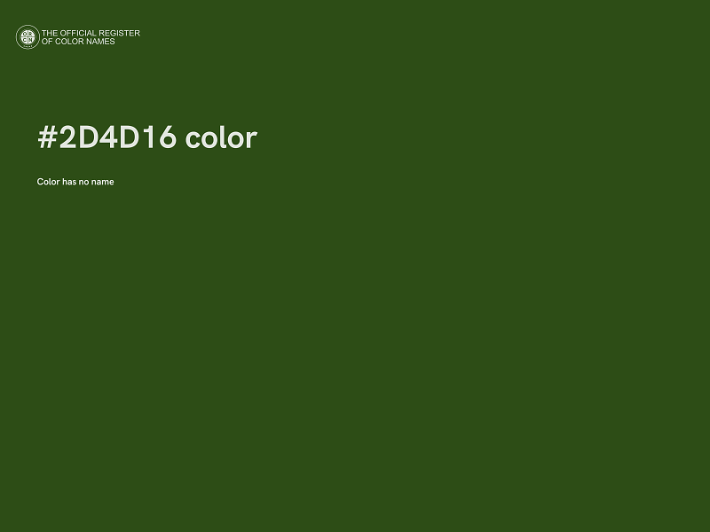 #2D4D16 color image