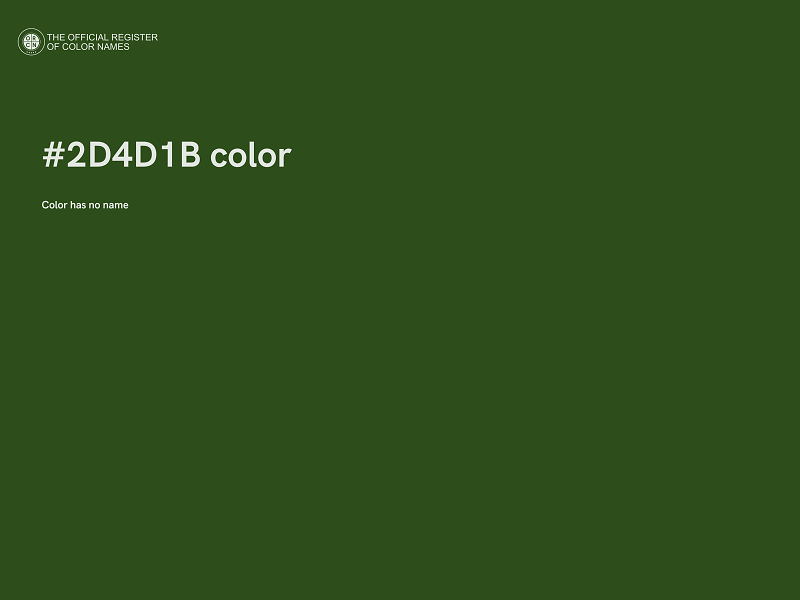 #2D4D1B color image