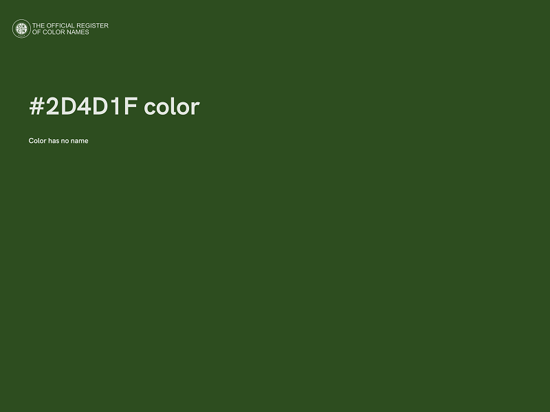 #2D4D1F color image