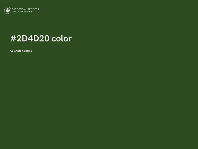 #2D4D20 color image