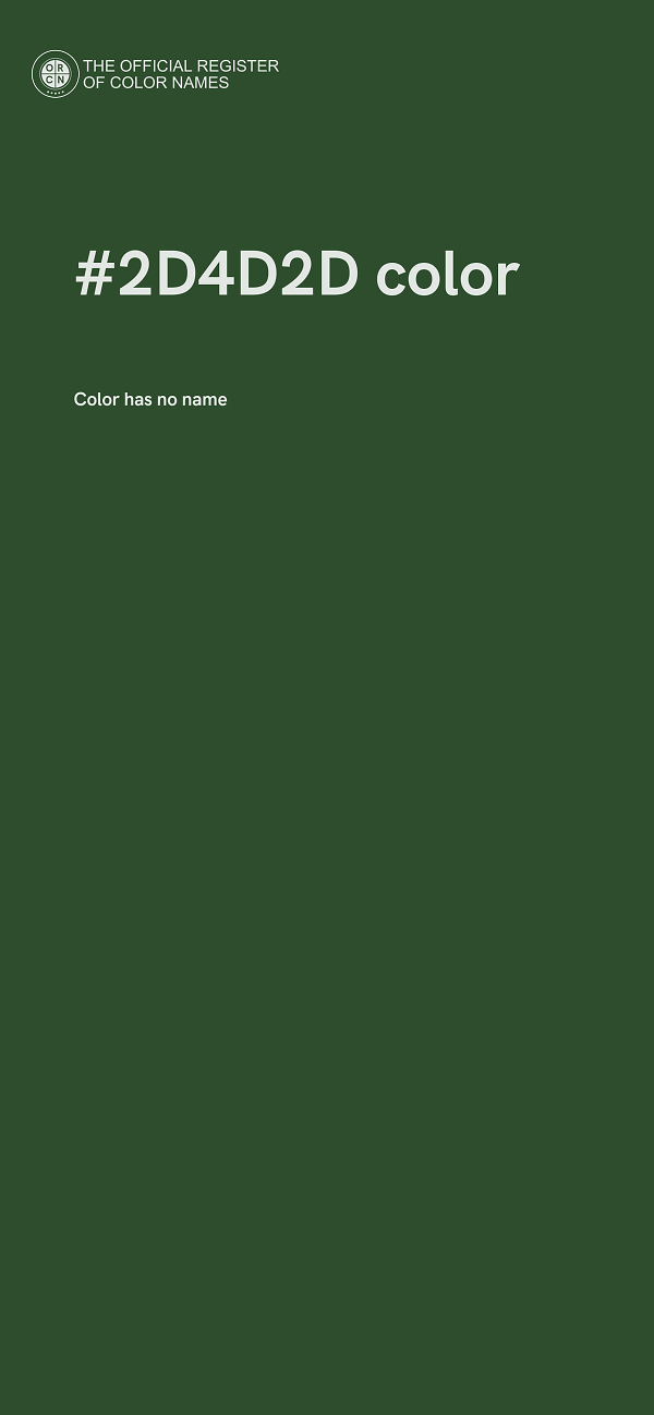 #2D4D2D color image