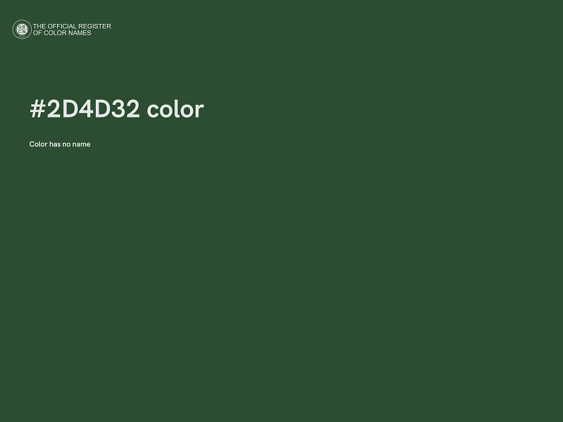 #2D4D32 color image