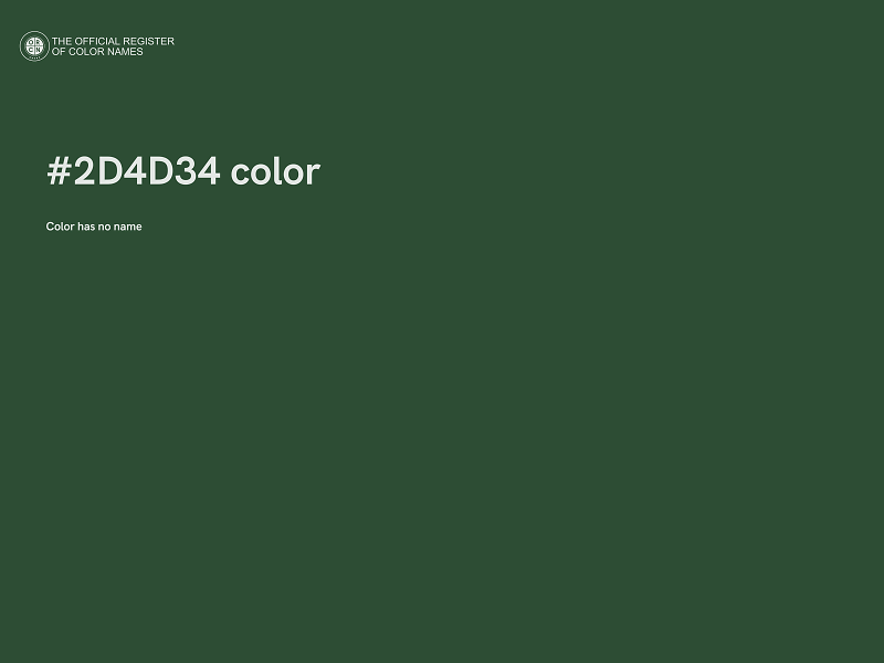 #2D4D34 color image