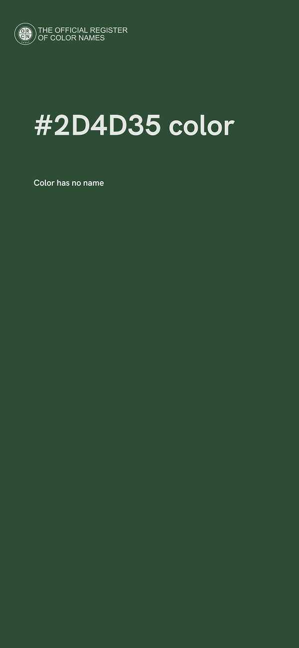 #2D4D35 color image