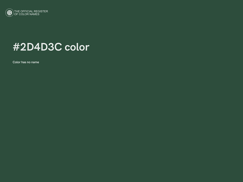 #2D4D3C color image