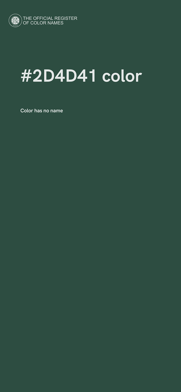 #2D4D41 color image