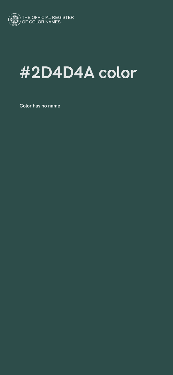 #2D4D4A color image