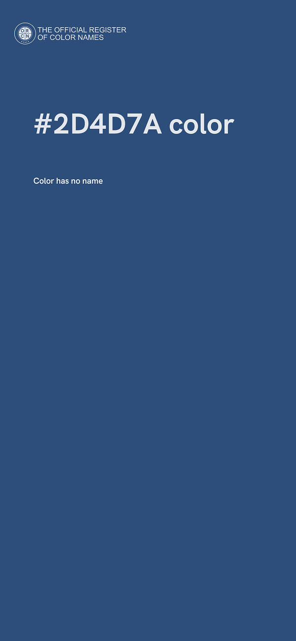 #2D4D7A color image
