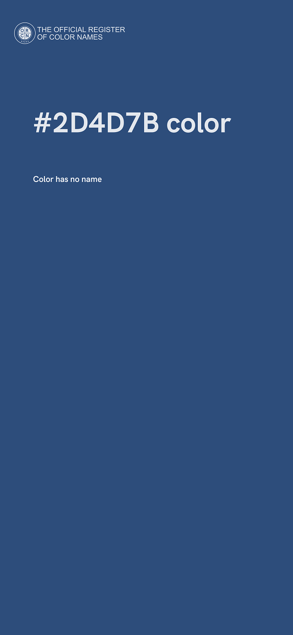 #2D4D7B color image