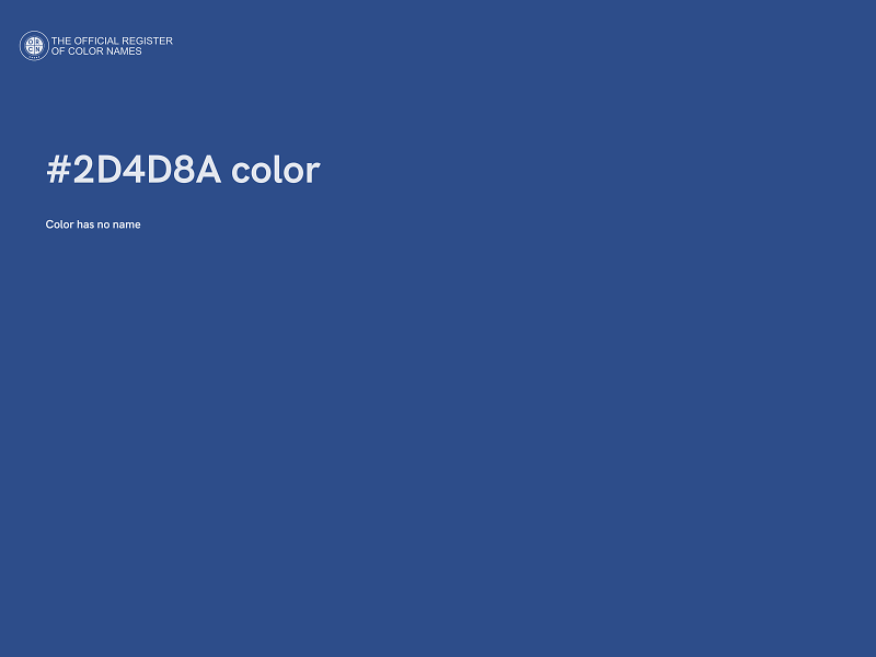 #2D4D8A color image