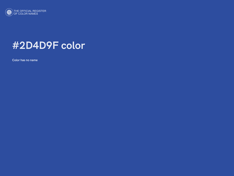 #2D4D9F color image