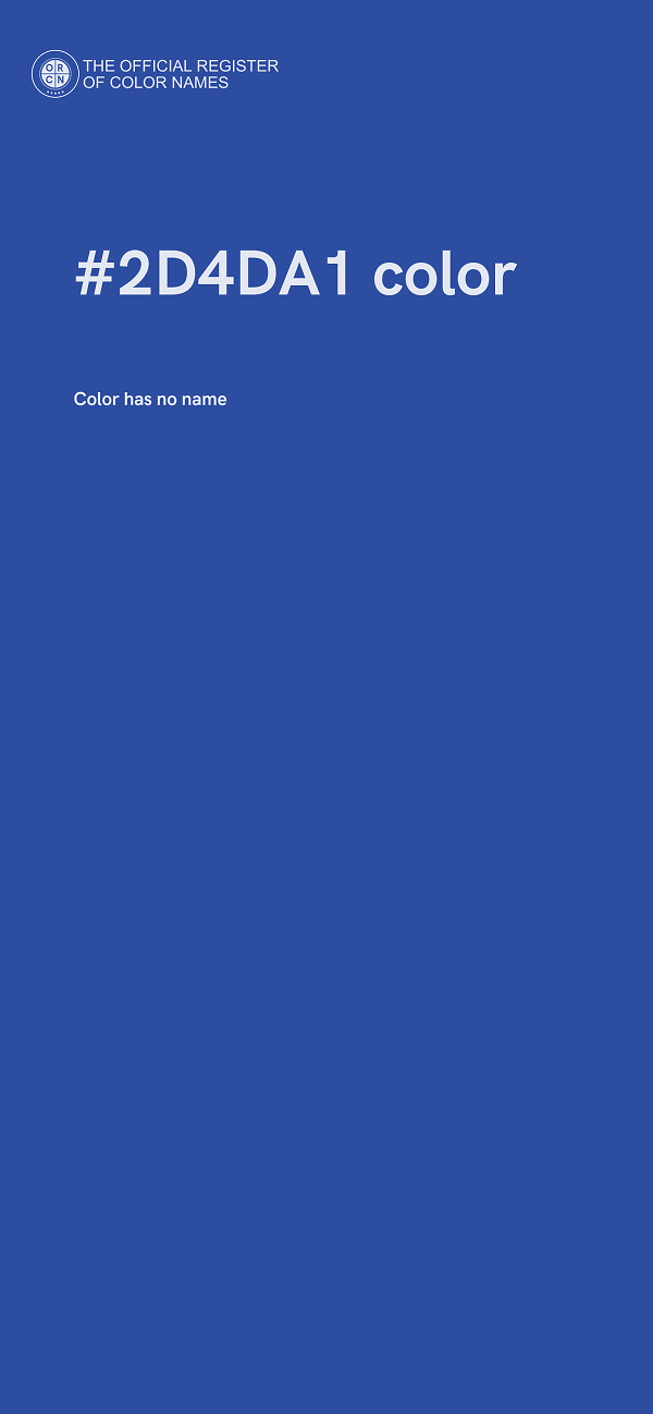 #2D4DA1 color image