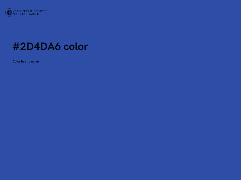 #2D4DA6 color image