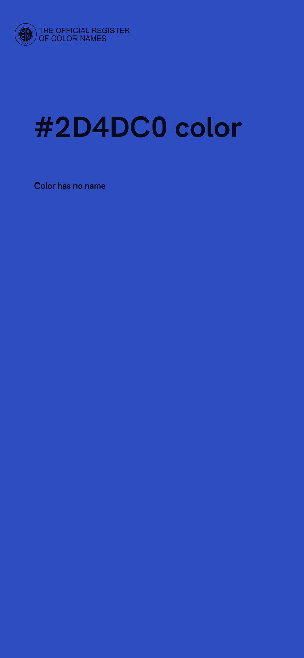 #2D4DC0 color image