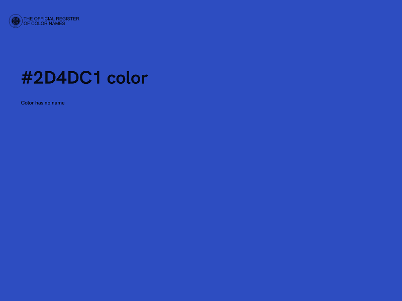 #2D4DC1 color image