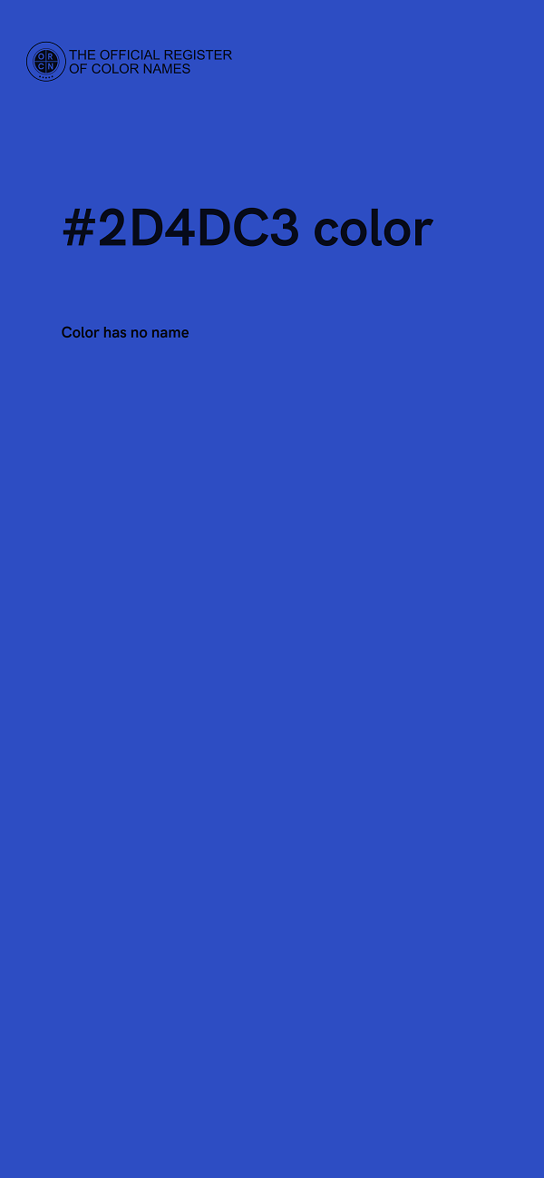 #2D4DC3 color image